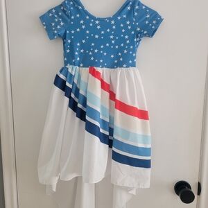 Daisy Blue Dress with White Stars